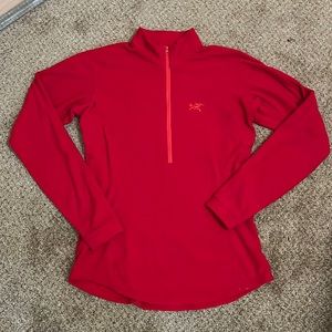 Arc'teryx Delta LT Zip Neck Pullover - Red (Rad) - Medium